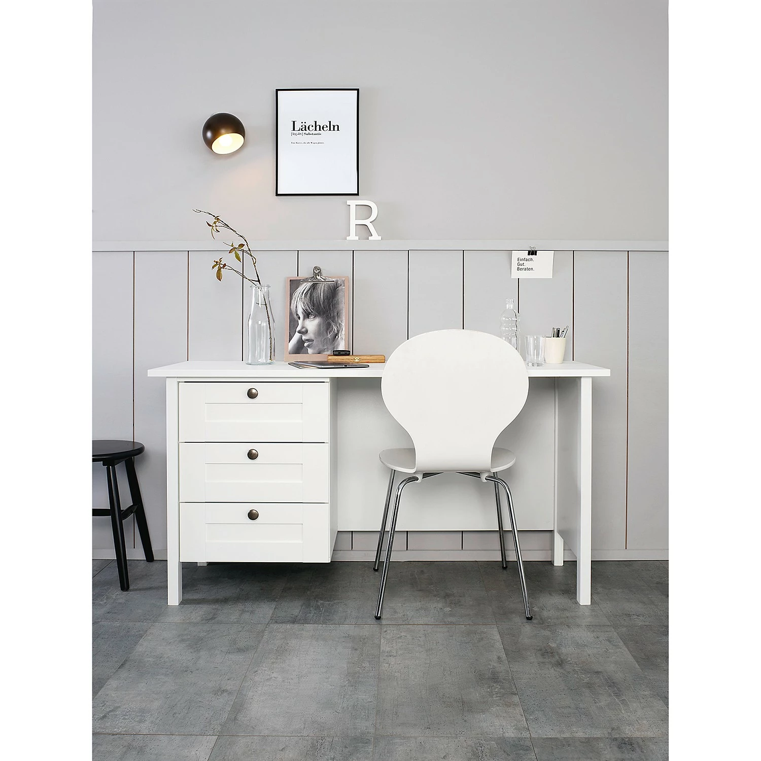 Rauch Orange Schreibtisch Skagen - Alpinweiß / Kupfer 4 Rauch Orange Schreibtisch Skagen - Alpinweiß / Kupfer – Bild 2