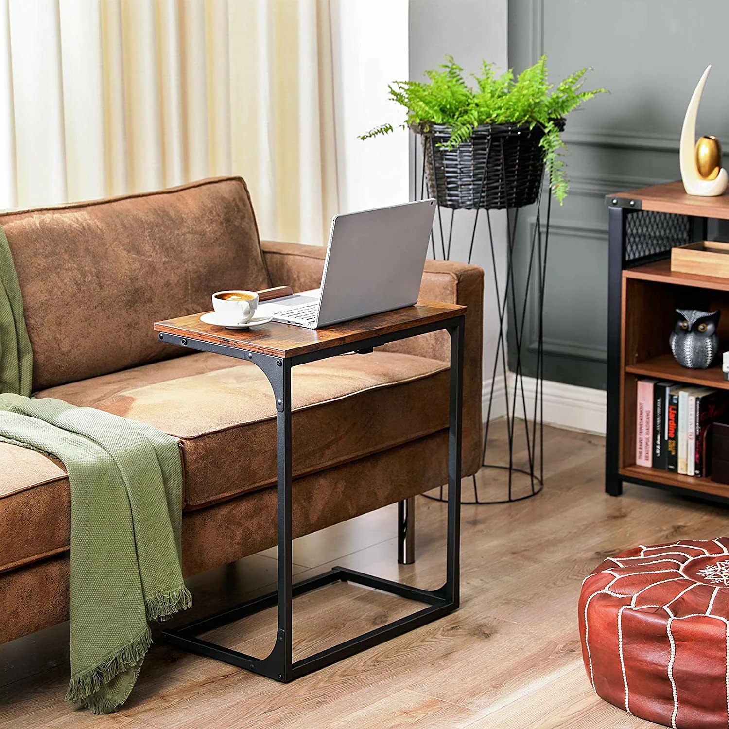 Red Living Laptoptisch Buxy - Eiche Rustikal Dekor / Schwarz 4 Red Living Laptoptisch Buxy - Eiche Rustikal Dekor / Schwarz – Bild 2