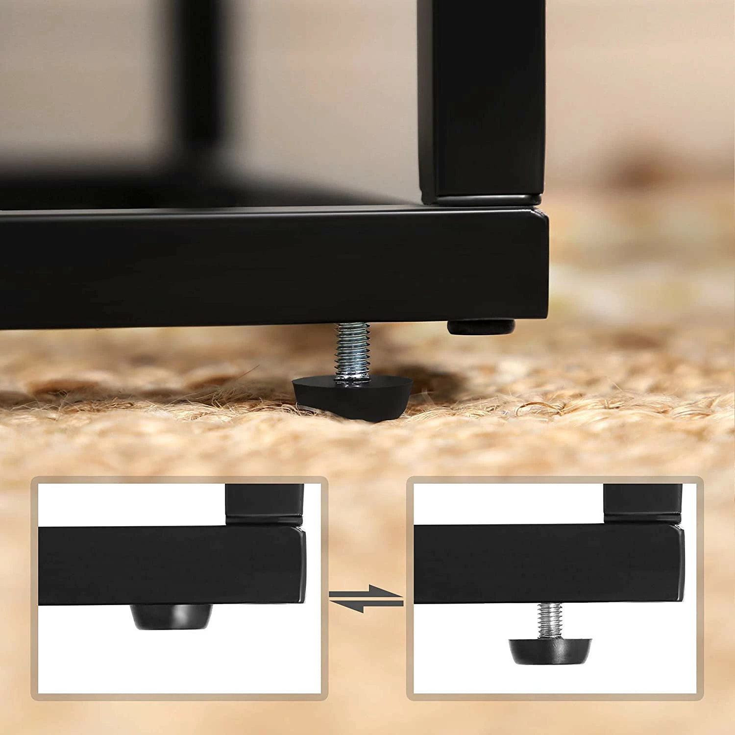 Red Living Laptoptisch Buxy - Eiche Rustikal Dekor / Schwarz 11 Red Living Laptoptisch Buxy - Eiche Rustikal Dekor / Schwarz – Bild 9