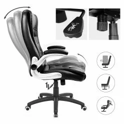 Loftscape Chefsessel Modan XXL - Kunstleder / Nylon - Schwarz / Silber -Buromobel Verkaufe 1000330260 220204 1334440040 DETAILS P000000001000330260