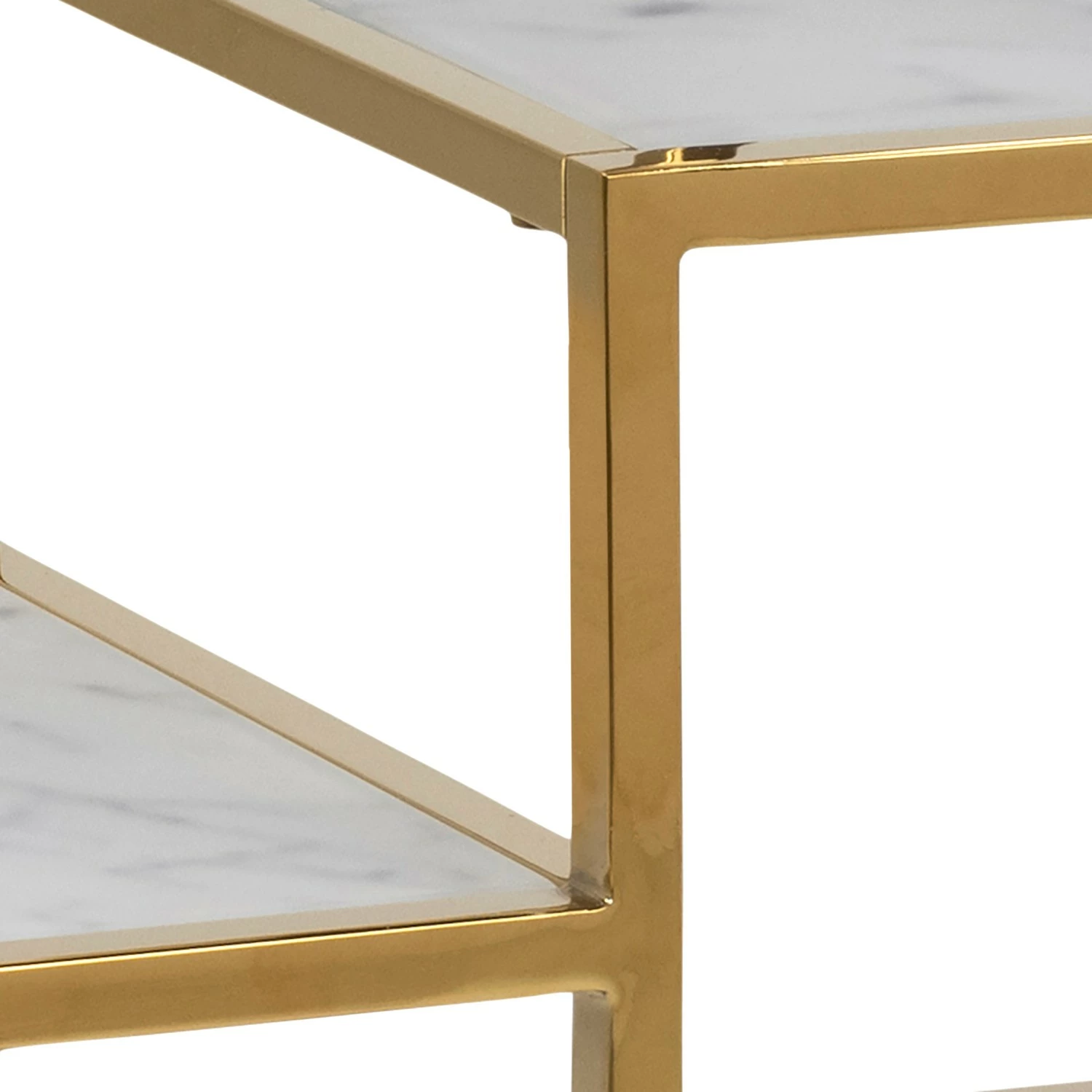 Fredriks Regal Katori I - Glas / Metall - Marmor Weiß Dekor / Gold 8 Fredriks Regal Katori I - Glas / Metall - Marmor Weiß Dekor / Gold – Bild 6