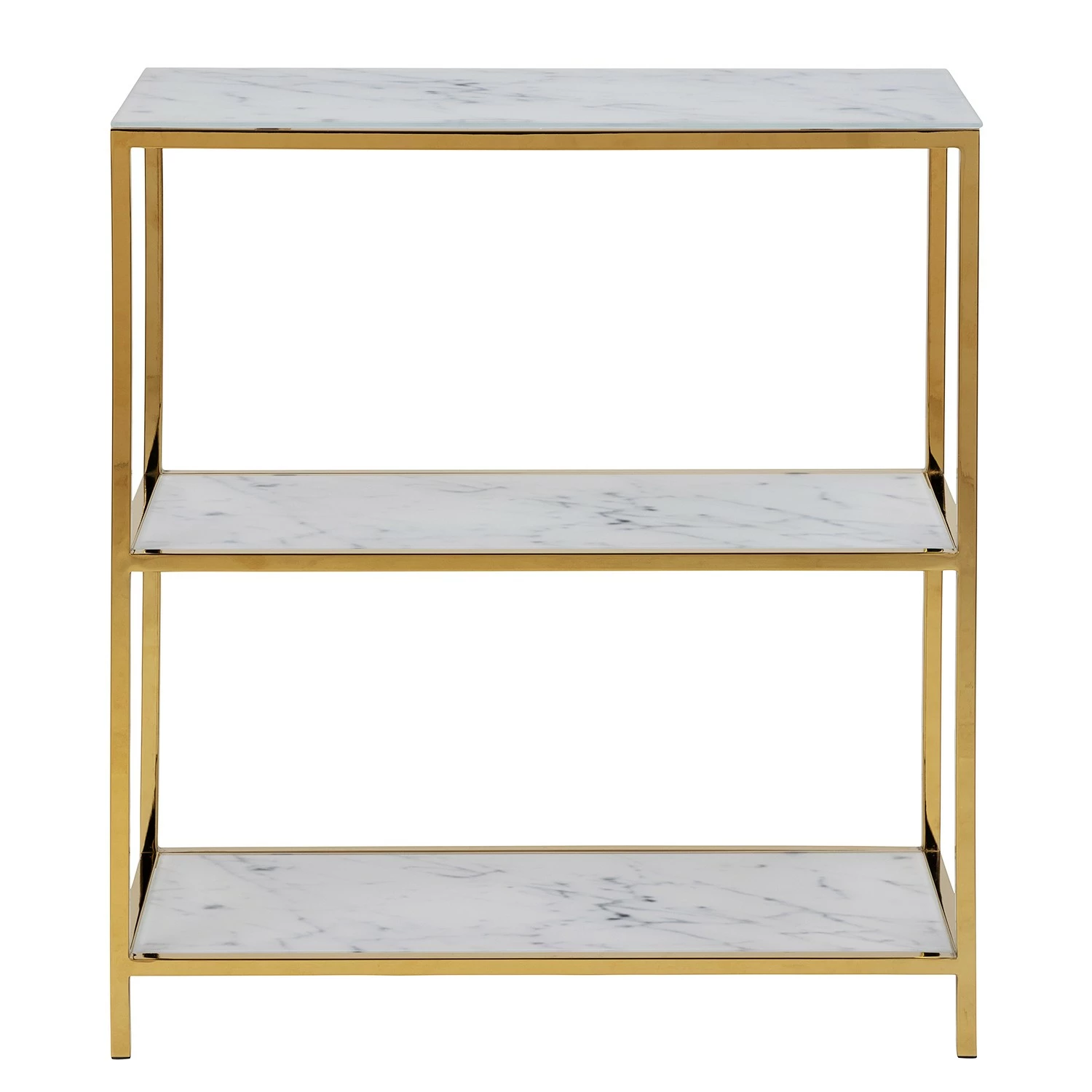 Fredriks Regal Katori II - Glas / Metall - Marmor Weiß Dekor / Gold 6 Fredriks Regal Katori II - Glas / Metall - Marmor Weiß Dekor / Gold – Bild 4