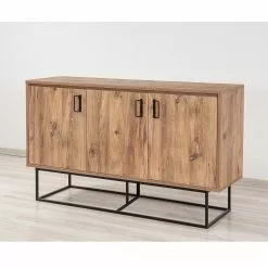 Red Living Sideboard Yopal I - Metall - Kiefer Dekor / Schwarz -Buromobel Verkaufe 1000333720 220302 021 MOOD DETAILS P000000001000333720 mood
