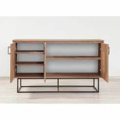 Red Living Sideboard Yopal I - Metall - Kiefer Dekor / Schwarz -Buromobel Verkaufe 1000333720 220302 023 MOOD DETAILS P000000001000333720 mood