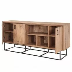 Red Living Sideboard Yopal II - Metall - Kiefer Dekor / Schwarz -Buromobel Verkaufe 1000333724 220302 030 DETAILS P000000001000333724