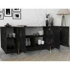Loftscape Sideboard Vidal - Marmor Schwarz Dekor / Gold -Buromobel Verkaufe 1000333728 220302 022 MOOD DETAILS P000000001000333728 mood