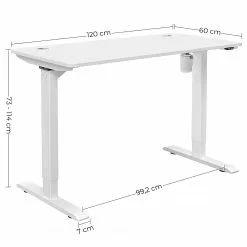 Fredriks Schreibtisch Viana - (Höhenverstellbar) - Weiß - Breite: 120 cm -Buromobel Verkaufe 1000337264 220224 500 SKETCH DETAILS P000000001000337264 sketch