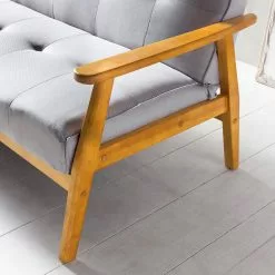 Norrwood Schlafsofa Boss I - Webstoff - Lichtgrau - Mit Schlaffunktion -Buromobel Verkaufe 1000339573 220329 070 DETAILS P000000001000339573