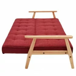 Norrwood Schlafsofa Pamban I - Strukturstoff - Karminrot -Buromobel Verkaufe 1000339586 220329 030 DETAILS P000000001000339586