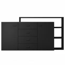 Loftscape Sideboard Littor - Schwarz -Buromobel Verkaufe 1000339746 220311 040 DETAILS P000000001000339746