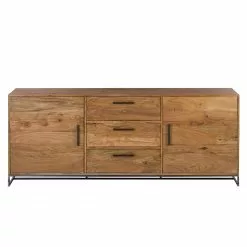 Ars manufacti Sideboard Woodson - Akazie massiv / Metall - Akazie Hellbraun - Breite: 200 cm -Buromobel Verkaufe 1000339822 220311 030 DETAILS P000000001000339822