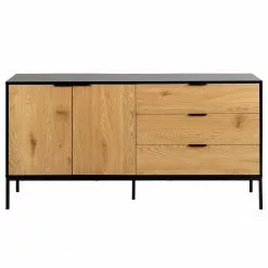 Red Living Sideboard Coogee III - Eiche Dekor / Schwarz -Buromobel Verkaufe 1000340384 220318 040 DETAILS P000000001000340384