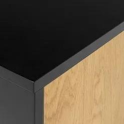 Red Living Sideboard Coogee III - Eiche Dekor / Schwarz -Buromobel Verkaufe 1000340384 220318 070 DETAILS P000000001000340384