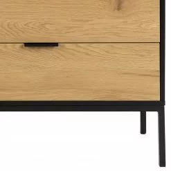 Red Living Sideboard Coogee III - Eiche Dekor / Schwarz -Buromobel Verkaufe 1000340384 220318 080 DETAILS P000000001000340384