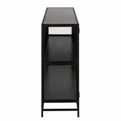 Red Living Sideboard Coogee IV - Glas / Metall - Schwarz -Buromobel Verkaufe 1000340385 220318 050 DETAILS P000000001000340385