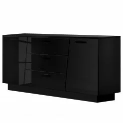 Fredriks Sideboard Reedley - Hochglanz Schwarz
