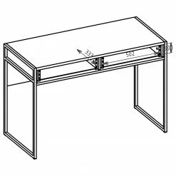 Red Living Schreibtisch Roslin - Weiß 15 Red Living Schreibtisch Roslin - Weiß -Buromobel Verkaufe 1000341078 220322 501 SKETCH DETAILS P000000001000341078 sketch