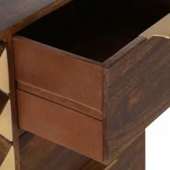 Red Living Sideboard Nook - Mango massiv / Metall - Mango / Gold -Buromobel Verkaufe 1000341969 220331 032 DETAILS P000000001000341969