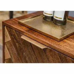 Red Living Sideboard Nook - Mango massiv / Metall - Mango / Gold -Buromobel Verkaufe 1000341969 220517 033 DETAILS P000000001000341969