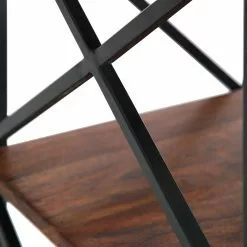 Red Living Regal Ugo II - Mango massiv / Metall - Mango / Schwarz -Buromobel Verkaufe 1000341970 220331 040 DETAILS P000000001000341970