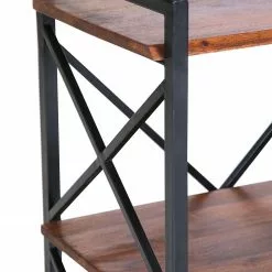 Red Living Regal Ugo II - Mango massiv / Metall - Mango / Schwarz -Buromobel Verkaufe 1000341970 220331 060 DETAILS P000000001000341970