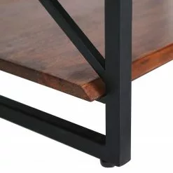 Red Living Regal Ugo II - Mango massiv / Metall - Mango / Schwarz -Buromobel Verkaufe 1000341970 220331 070 DETAILS P000000001000341970