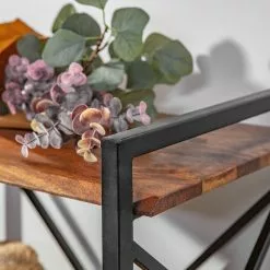 Red Living Regal Ugo II - Mango massiv / Metall - Mango / Schwarz -Buromobel Verkaufe 1000341970 220331 072 DETAILS P000000001000341970