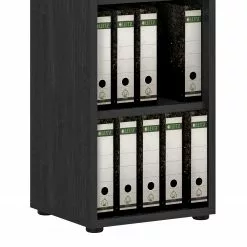 Maja Möbel Aktenregal Homebase - Esche Schwarz Dekor - Höhe: 113 cm -Buromobel Verkaufe 1000341977 220325 040 DETAILS P000000001000341977