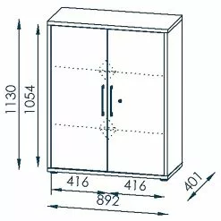Maja Möbel Aktenschrank Homebase VIII - Platingrau -Buromobel Verkaufe 1000342034 220325 500 SKETCH DETAILS P000000001000342034 sketch