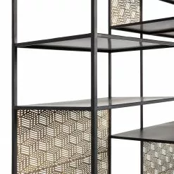 Red Living Regal Quito - Metall - Antik Messing / Schwarz -Buromobel Verkaufe 1000342095 220401 050 DETAILS P000000001000342095