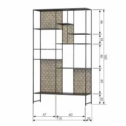 Red Living Regal Quito - Metall - Antik Messing / Schwarz -Buromobel Verkaufe 1000342095 220401 500 SKETCH DETAILS P000000001000342095 sketch