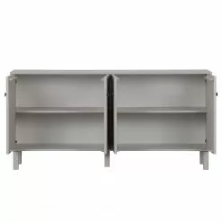 Ridgevalley Sideboard Rimas - Pinie massiv - Hellgrau -Buromobel Verkaufe 1000342118 220401 030 DETAILS P000000001000342118