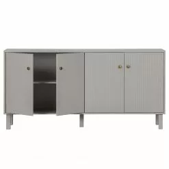 Ridgevalley Sideboard Rimas - Pinie massiv - Hellgrau -Buromobel Verkaufe 1000342118 220401 040 DETAILS P000000001000342118