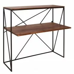 Tom Tailor Schreibtisch-Kombination Piketon I - Mango massiv / Aluminium - Mango / Schwarz -Buromobel Verkaufe 1000342408 220325 030 DETAILS P000000001000342408