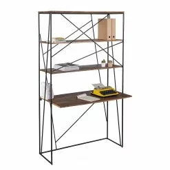 Tom Tailor Schreibtisch-Kombination Piketon II - Mango massiv / Aluminium - Mango / Schwarz -Buromobel Verkaufe 1000342411 220325 040 DETAILS P000000001000342411