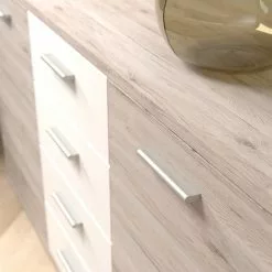 Loftscape Sideboard Piemont II - Weiß / Sandeiche Dekor -Buromobel Verkaufe 1000342456 220404 031 DETAILS P000000001000342456