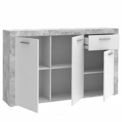 Loftscape Sideboard Ballito II - Weiß / Beton Dekor -Buromobel Verkaufe 1000342476 220404 032 DETAILS P000000001000342476