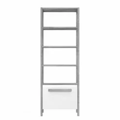 Loftscape Regal Toscana - Hochglanz Weiß / Eiche Grau Dekor 11 Loftscape Regal Toscana - Hochglanz Weiß / Eiche Grau Dekor -Buromobel Verkaufe 1000342499 220331 030 DETAILS P000000001000342499