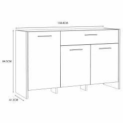 Loftscape Sideboard Sahil - Eiche Sorrento Grau Dekor / Schwarz 20 Loftscape Sideboard Sahil - Eiche Sorrento Grau Dekor / Schwarz -Buromobel Verkaufe 1000342503 220331 500 SKETCH DETAILS P000000001000342503 sketch