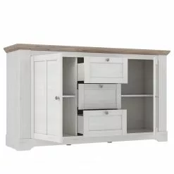 Ridgevalley Sideboard Sandvik I - Eiche Weiß Dekor / Eiche Nelson Dekor -Buromobel Verkaufe 1000342505 220331 040 DETAILS P000000001000342505