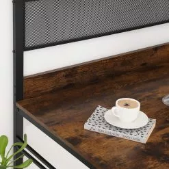 Red Living Schreibtisch Opium - Eiche Rustikal Dekor / Schwarz -Buromobel Verkaufe 1000342987 220407 040 DETAILS P000000001000342987