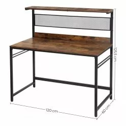 Red Living Schreibtisch Opium - Eiche Rustikal Dekor / Schwarz -Buromobel Verkaufe 1000342987 220407 500 SKETCH DETAILS P000000001000342987 sketch