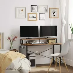 Red Living Schreibtisch Rio - Eiche Rustikal Dekor / Schwarz -Buromobel Verkaufe 1000343003 220407 021 MOOD DETAILS P000000001000343003 mood