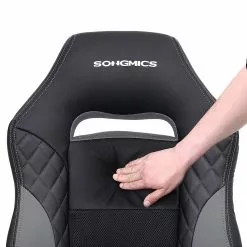 Fredriks Bürostuhl Save - Kunstleder / Kunststoff - Schwarz / Grau -Buromobel Verkaufe 1000343535 220407 050 DETAILS P000000001000343535