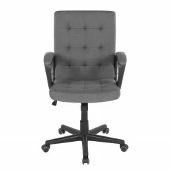 Duo Collection Chefsessel Raphael - Webstoff / Nylon - Dunkelgrau / Schwarz