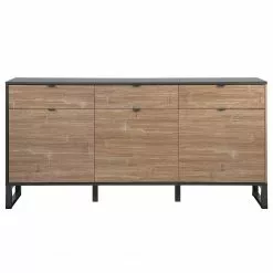 Loftscape Sideboard Mid West I - Bambus Dekor / Anthrazit -Buromobel Verkaufe 1000344591 220407 030 DETAILS P000000001000344591