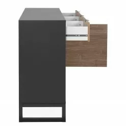 Loftscape Sideboard Mid West I - Bambus Dekor / Anthrazit -Buromobel Verkaufe 1000344591 220407 035 DETAILS P000000001000344591