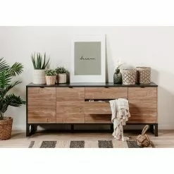 Loftscape Sideboard Mid West II - Bambus Dekor / Anthrazit -Buromobel Verkaufe 1000344600 220407 023 MOOD DETAILS P000000001000344600 mood