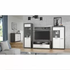 Loftscape Sideboard Vetras - Hochglanz Weiß / Beton Dekor -Buromobel Verkaufe 1000344673 220414 021 MOOD DETAILS P000000001000344673 mood