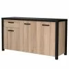 Red Living Sideboard Westlock I - Esche Dekor / Schwarz -Buromobel Verkaufe 1000344678 220414 010 IMAGE P000000001000344678 1